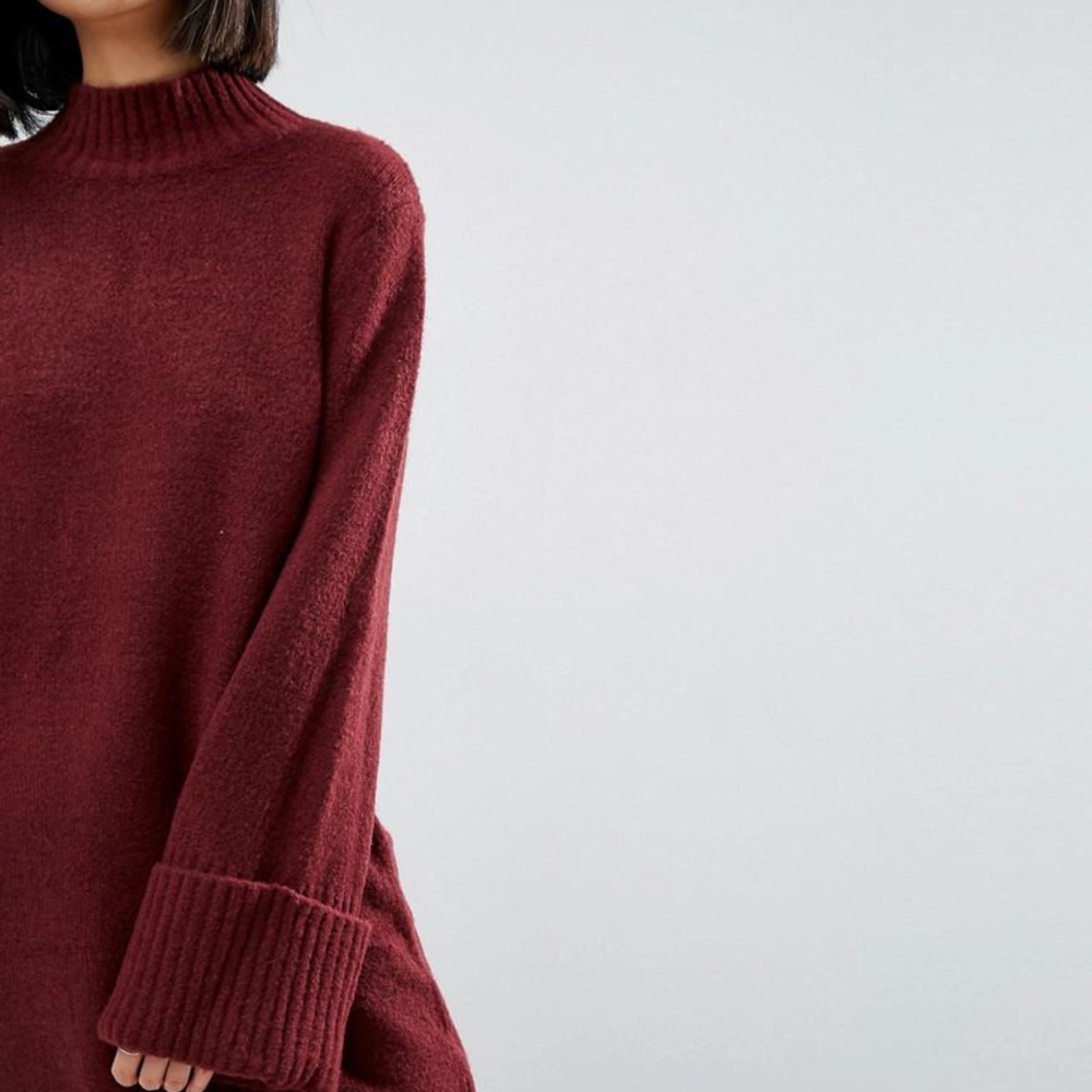ASOS knitted turtleneck swing dress